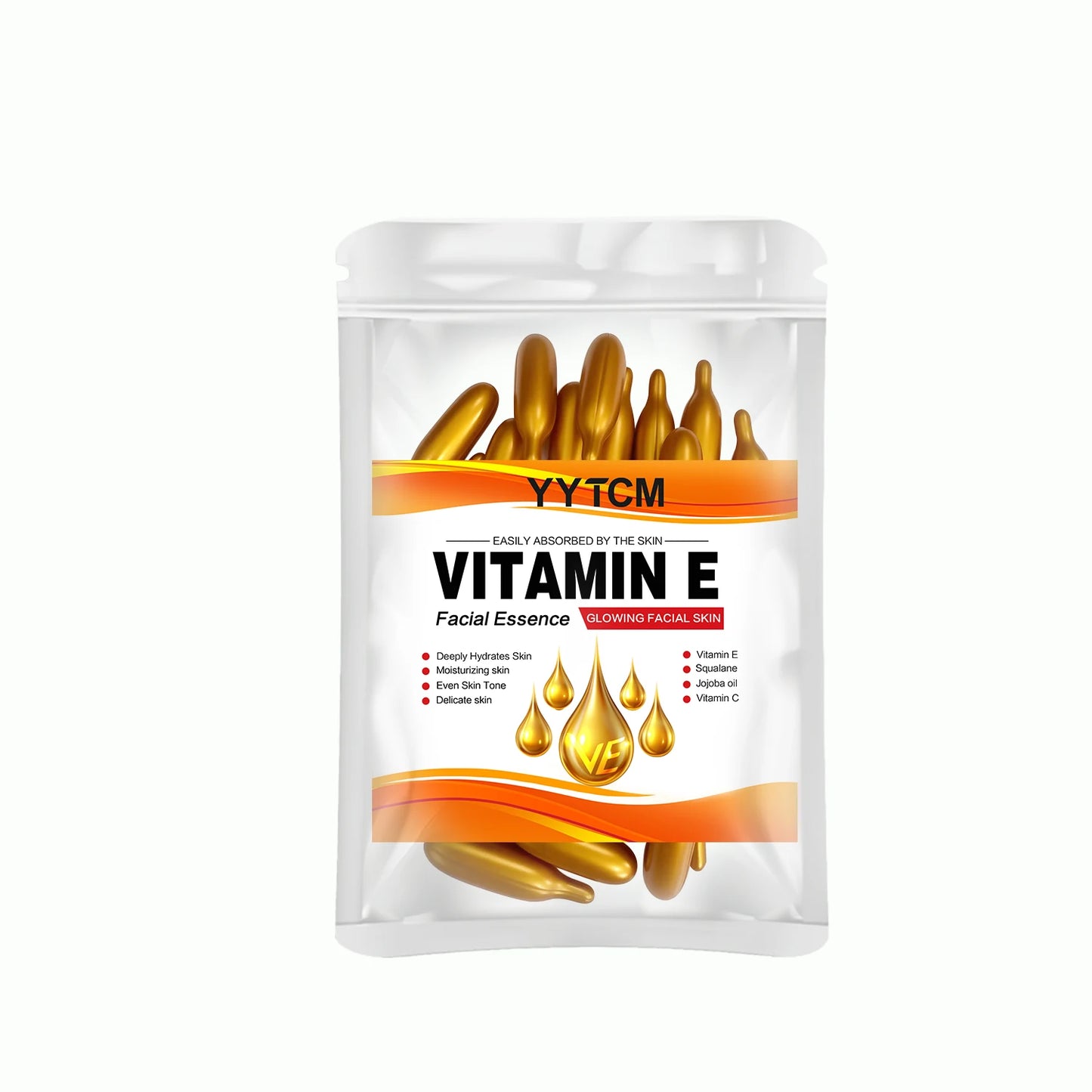 Vitamin E & Squalane Deep Moisturizing Capsule Essence – Brightening Face Serum
