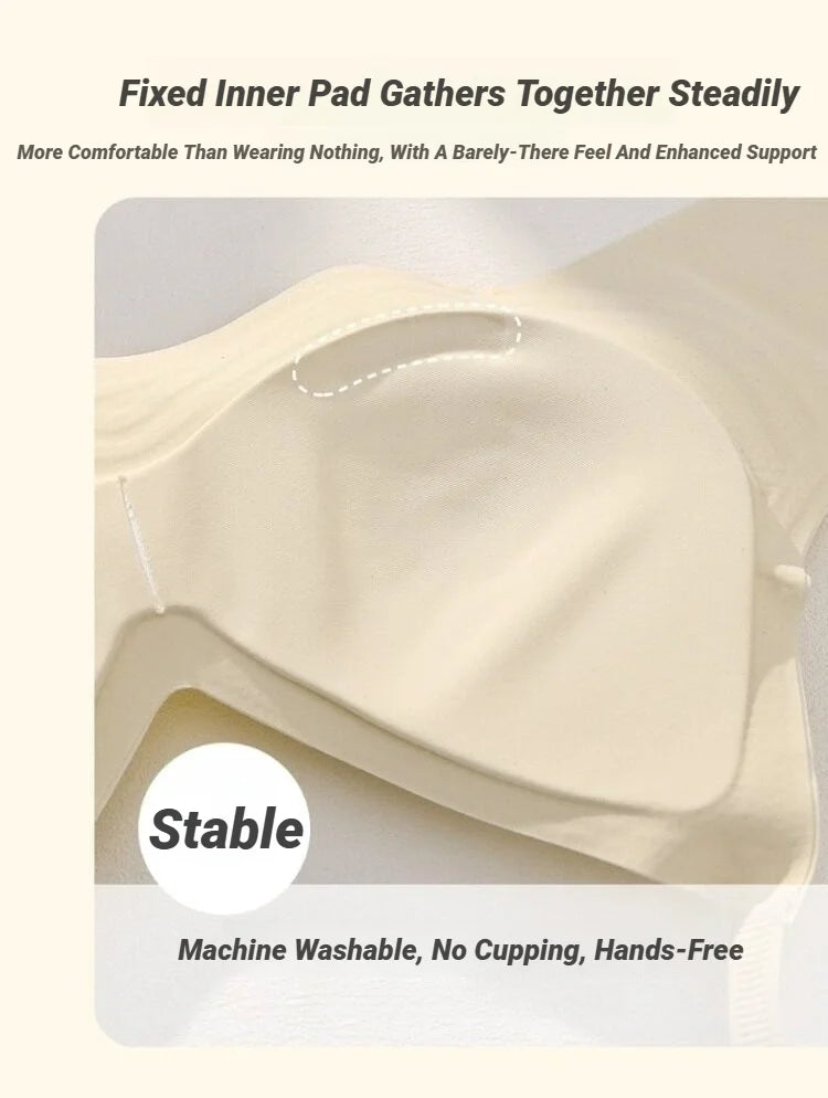 Women's Seamless Push-Up Bra – Wire-Free Soft Support for Small Chest