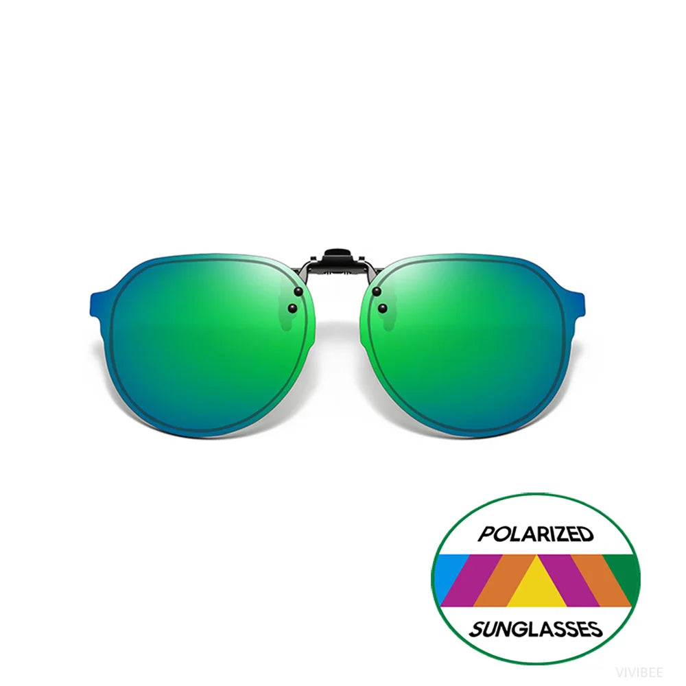 Flip-Up Clip-On Sunglasses | Colored Lens Options
