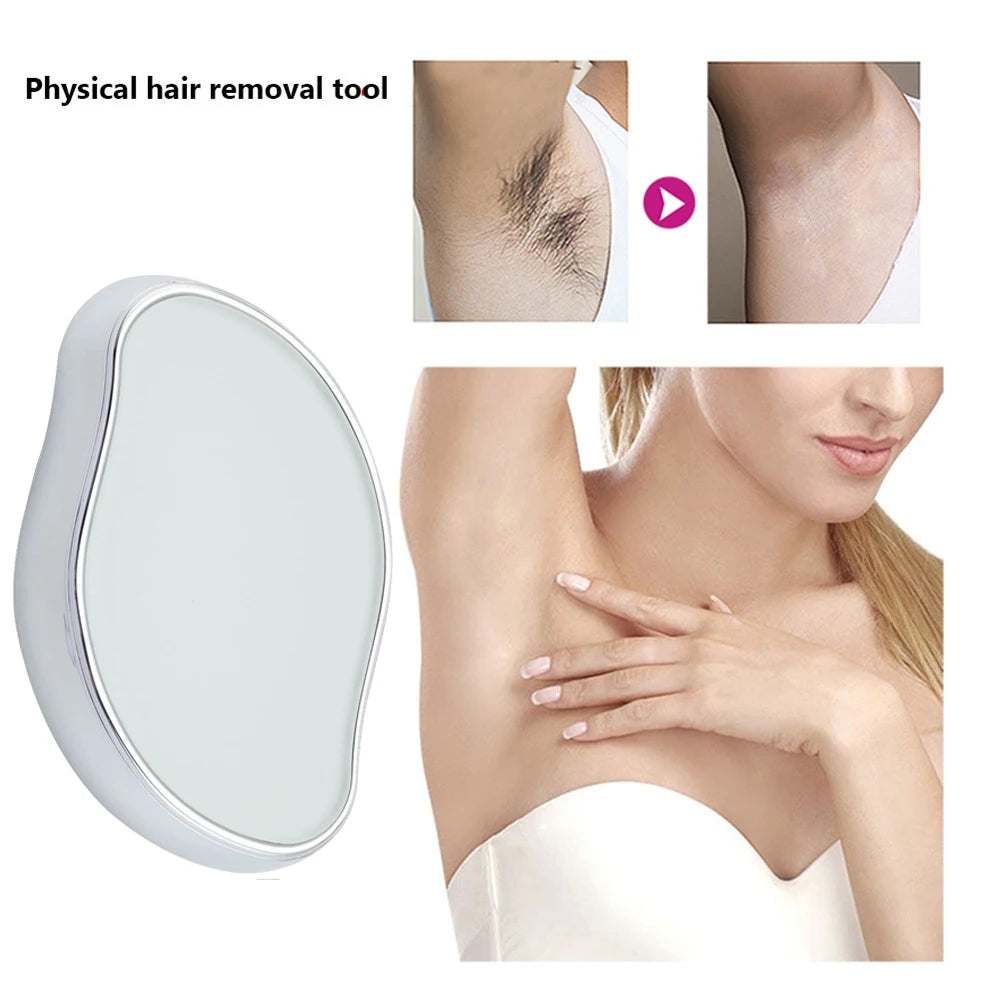 Reusable Crystal Hair Eraser – Glass Hair Removal & Body Exfoliation Tool
