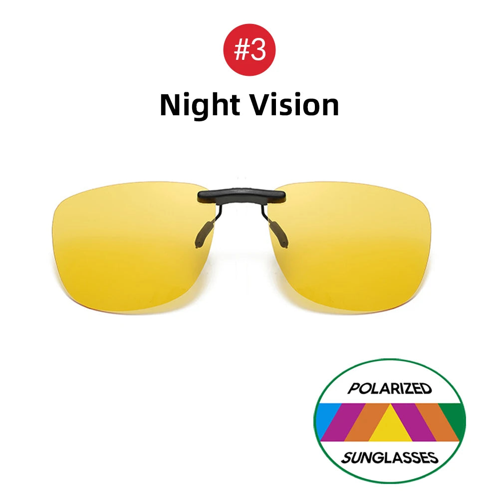 Square Clip-On Sunglass Lenses | Single or 3-Piece Options
