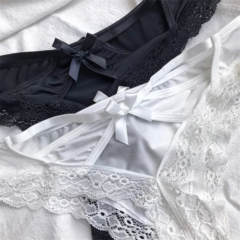 Hollow Cross Lace G-String Thong – Low-Rise, Breathable | Women's Sexy Underwear