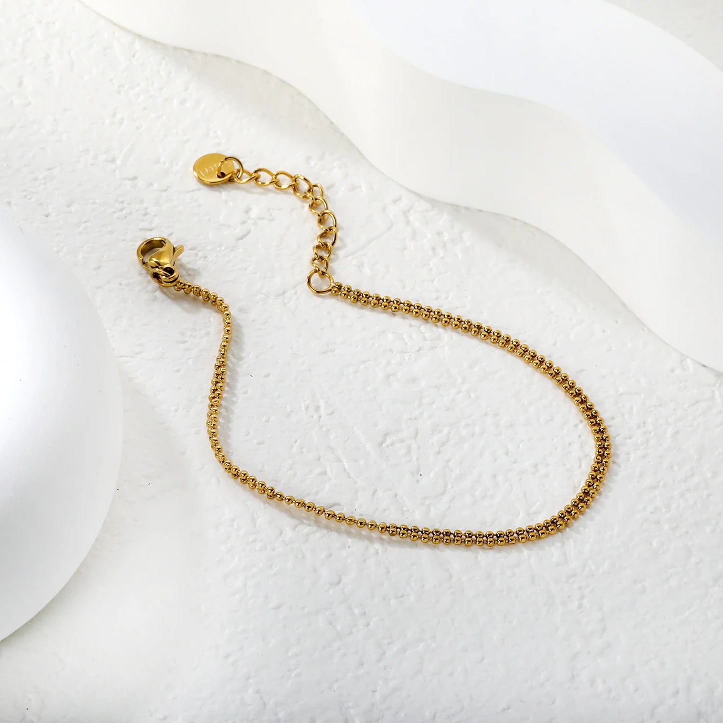 Blade Chain Bracelet – 18K Gold-Plated Snake Chain Stainless Steel Wrist Bracelet for Women