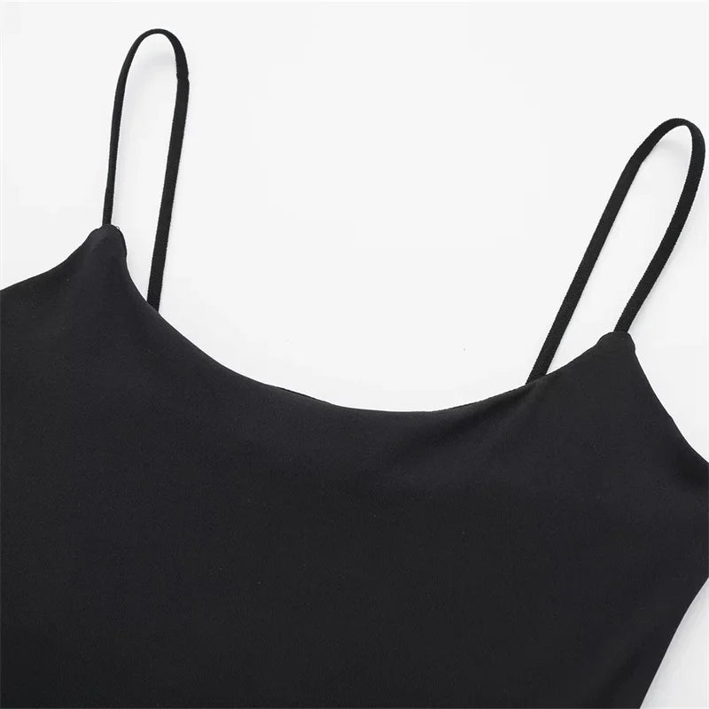 Slim-Fit Spaghetti Strap Bodysuit — Backless One-Piece | Women's Lingerie