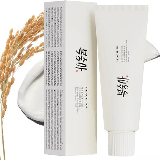 Korean Rice Essence Sunscreen – Moisturizing UV Protection & Makeup Primer