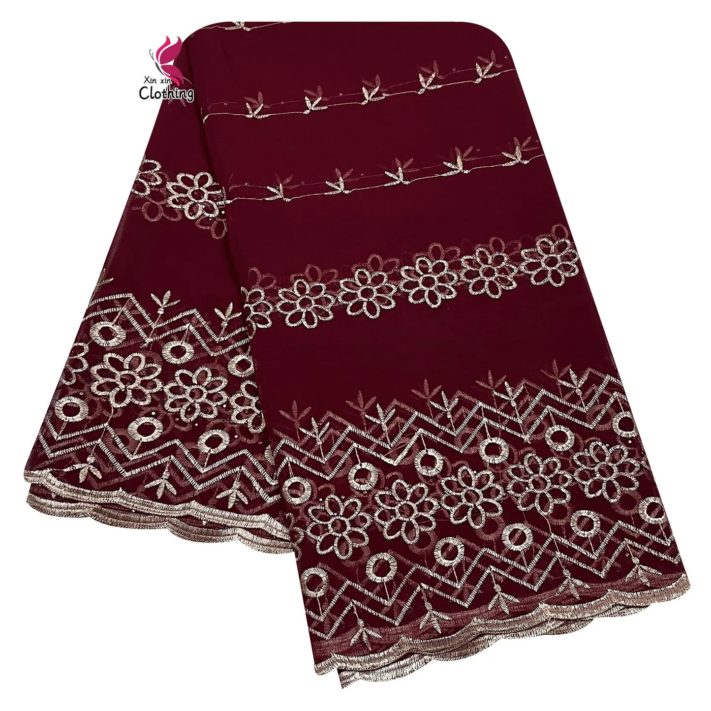 New High Quality Chiffon Women Scarves Diamonds Embroidery Soft Scarf African Women Hijab Muslim Dubai Ramadan Shawls Scarf