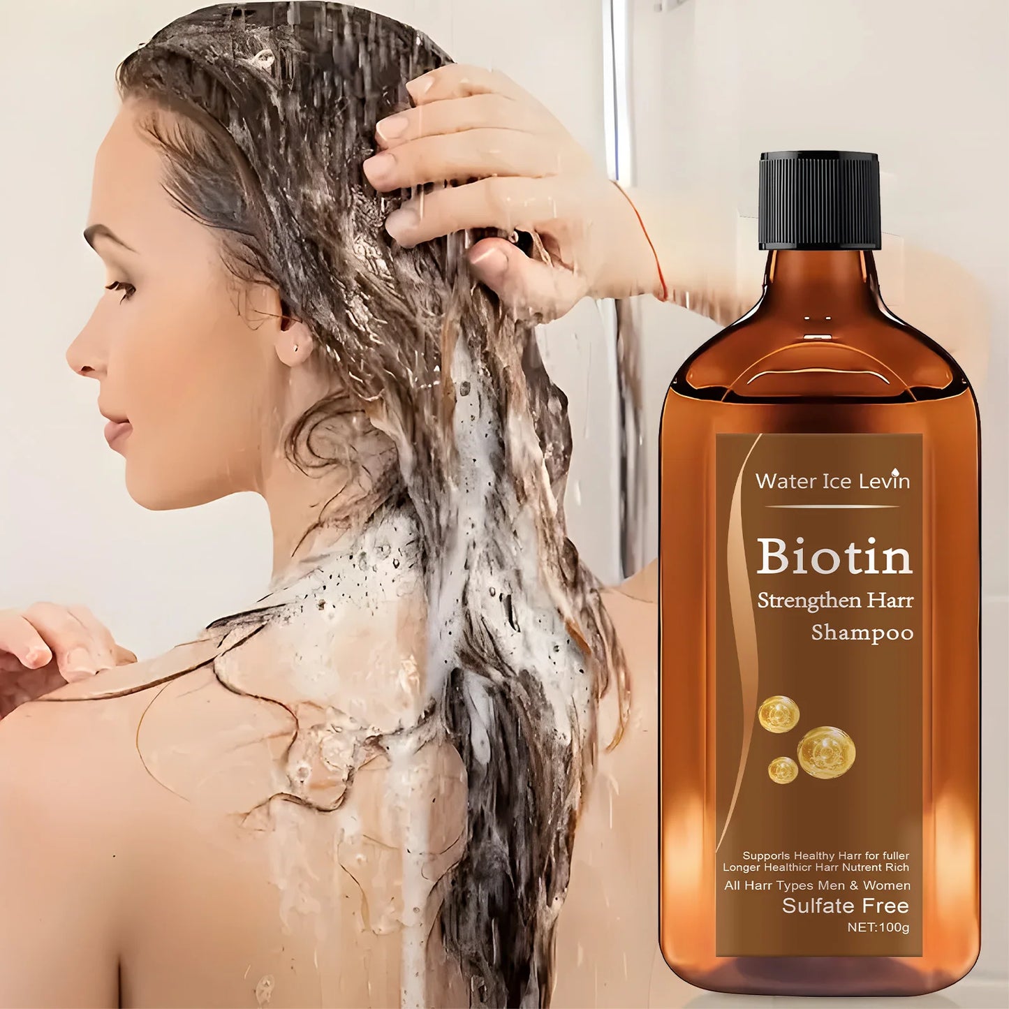 Biotin & Keratin Hair Conditioner – Anti Hair Loss, Thickening & Strengthening | Milk Scent | 100g