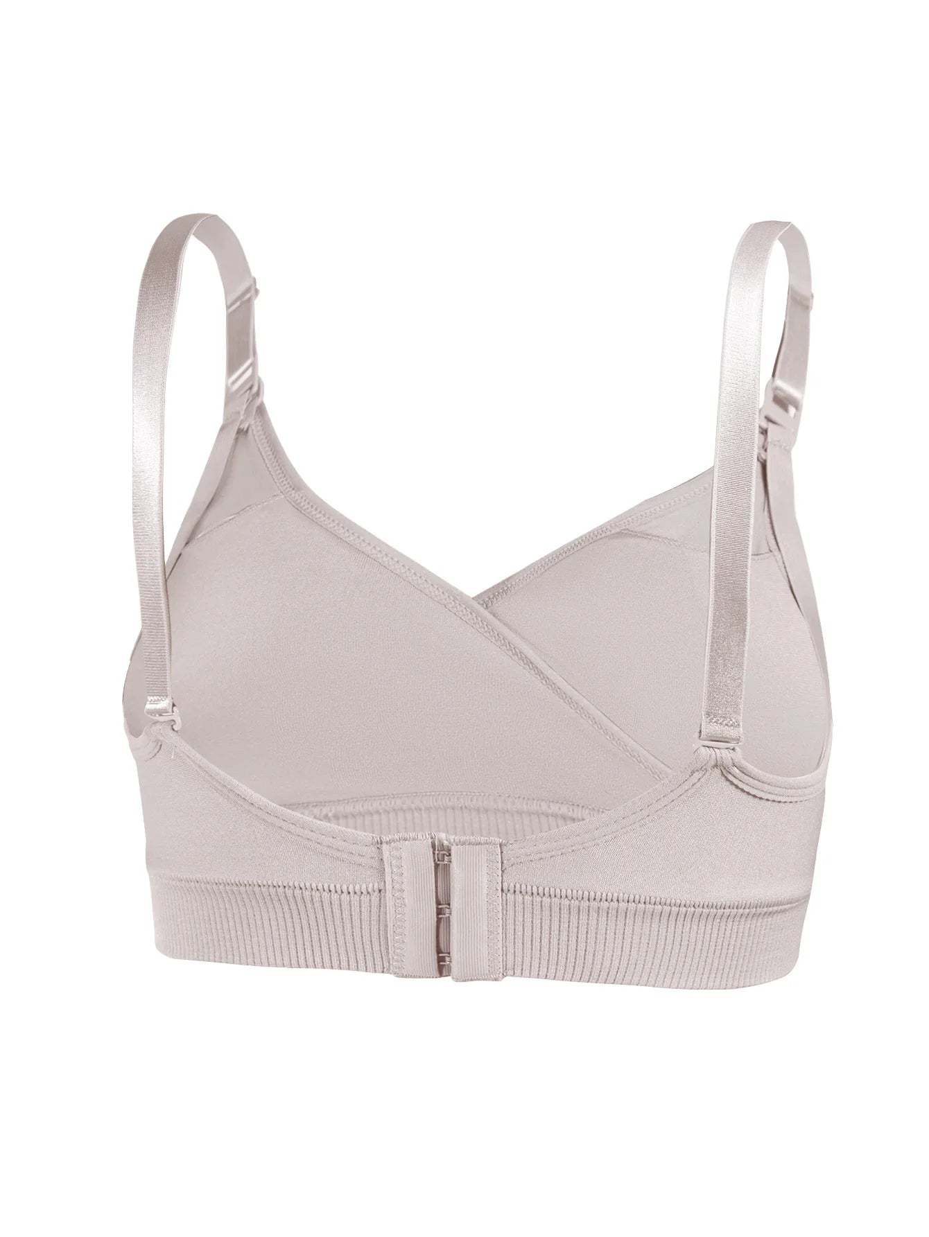 Wire-Free Maternity Nursing Bra Nylon Seamless Front Closure Breastfeeding Comfort Adjustable Support Soft Pregnancy Underwear