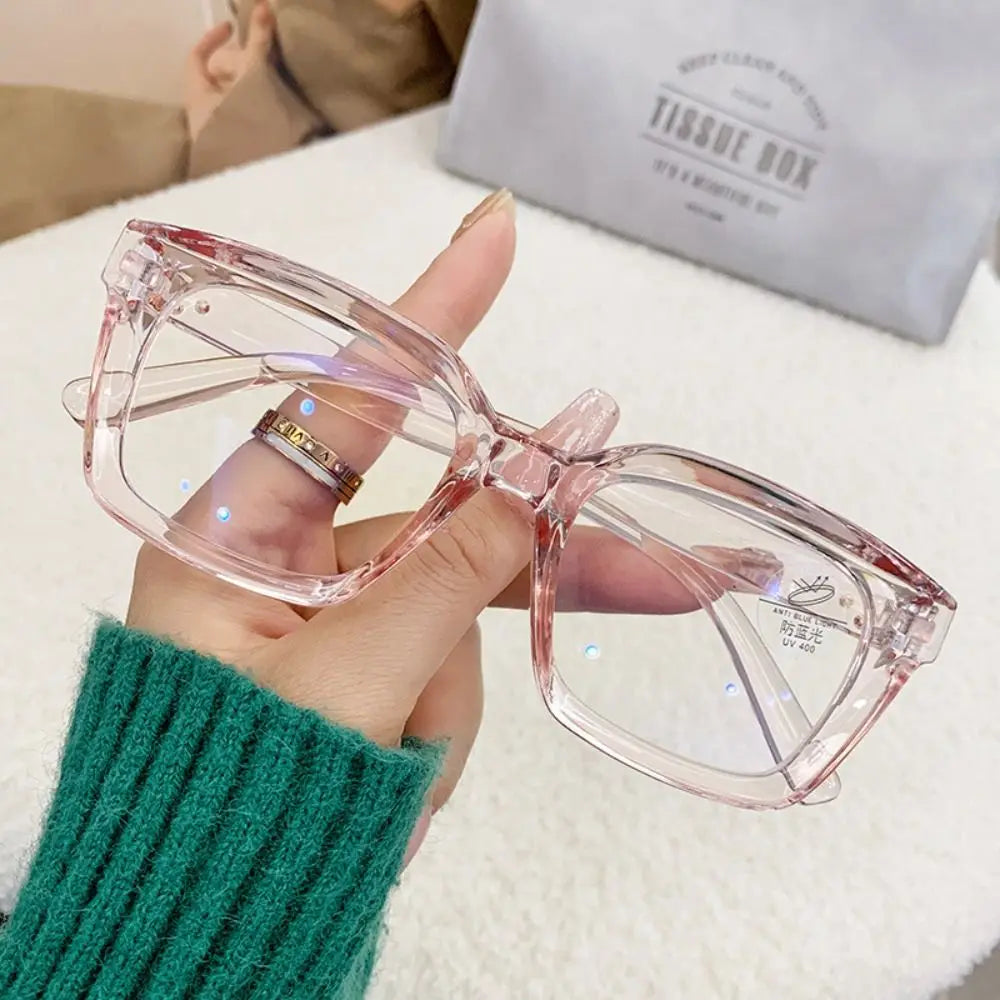 Oversized Square Clear-Lens Glasses | Unisex Statement Frames