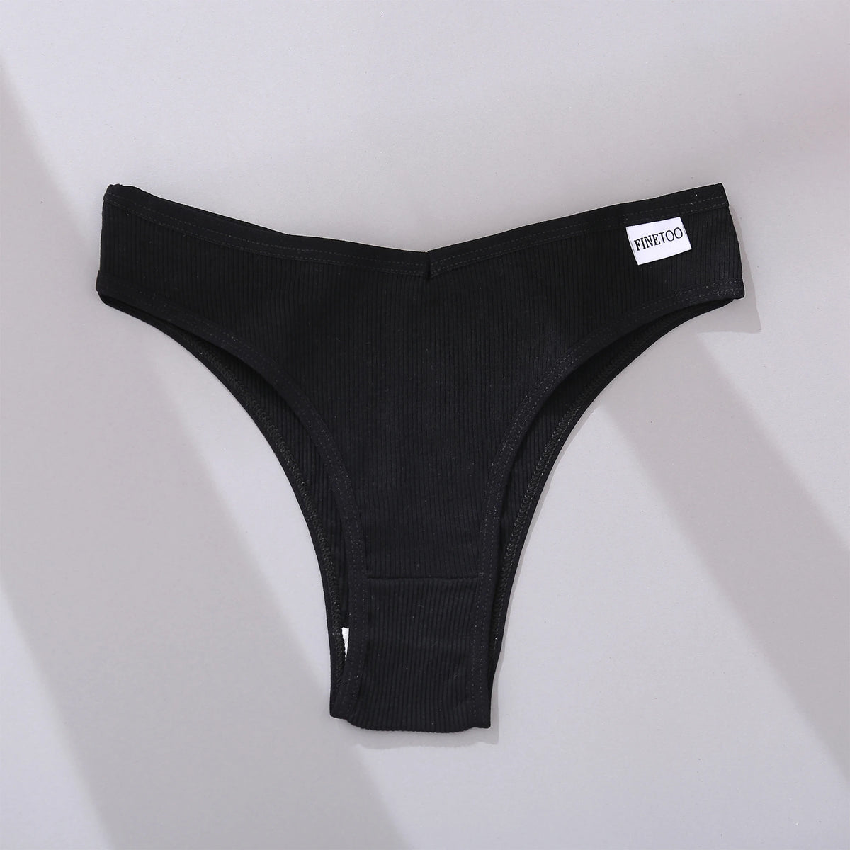 Seamless Cotton Brazilian Bikini Panties – Soft Low-Rise Underwear for Women (M–XL, 5 Colors)