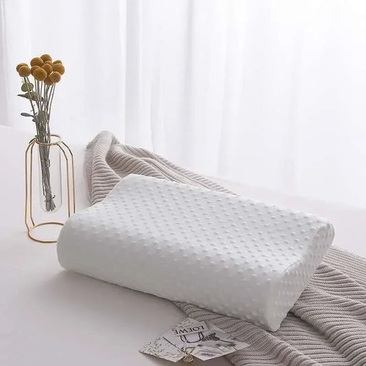 Memory Foam Pillow, Contoured Neck Support, 50 × 30 cm