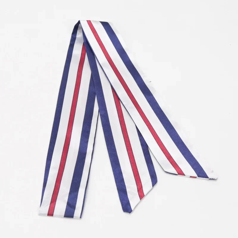 Skinny Scarf Hair Small Women Simple Style Handle Ribbon Fashion Printing Hairband Headscarf Beautiful Scarves Bags for Women