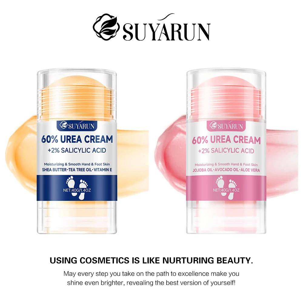 60% Urea Foot Cream Stick – Moisturizing, Exfoliating & Cracked Heel Repair for Dry Feet