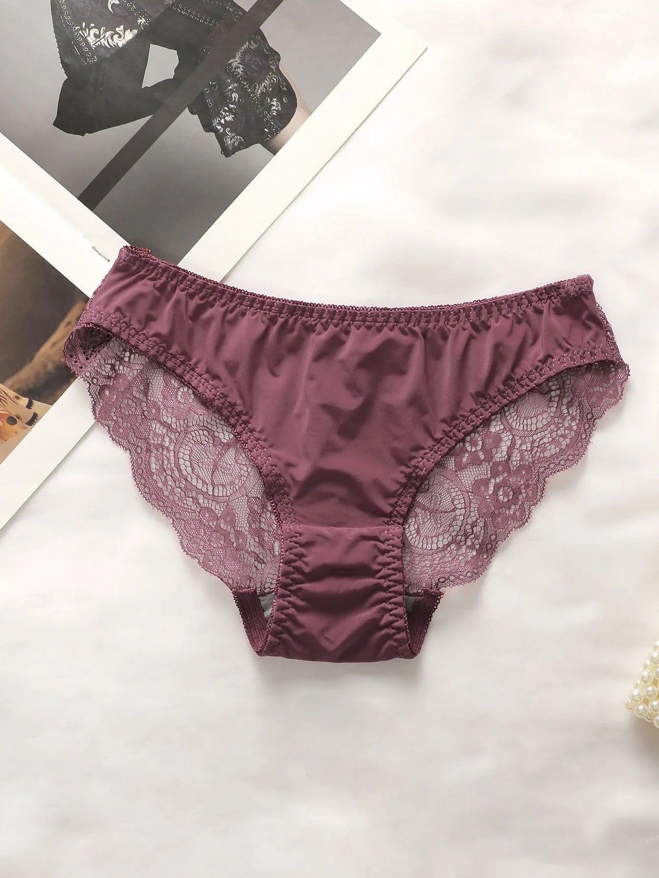 Leopard Print Wire-Free Bra & Bikini Brief Set — Lace Trim 3/4 Cup | Women's Sexy Lingerie