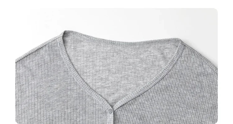 Lightweight V-Neck Button Cardigan — Sun Protection Knit | Women's Tops