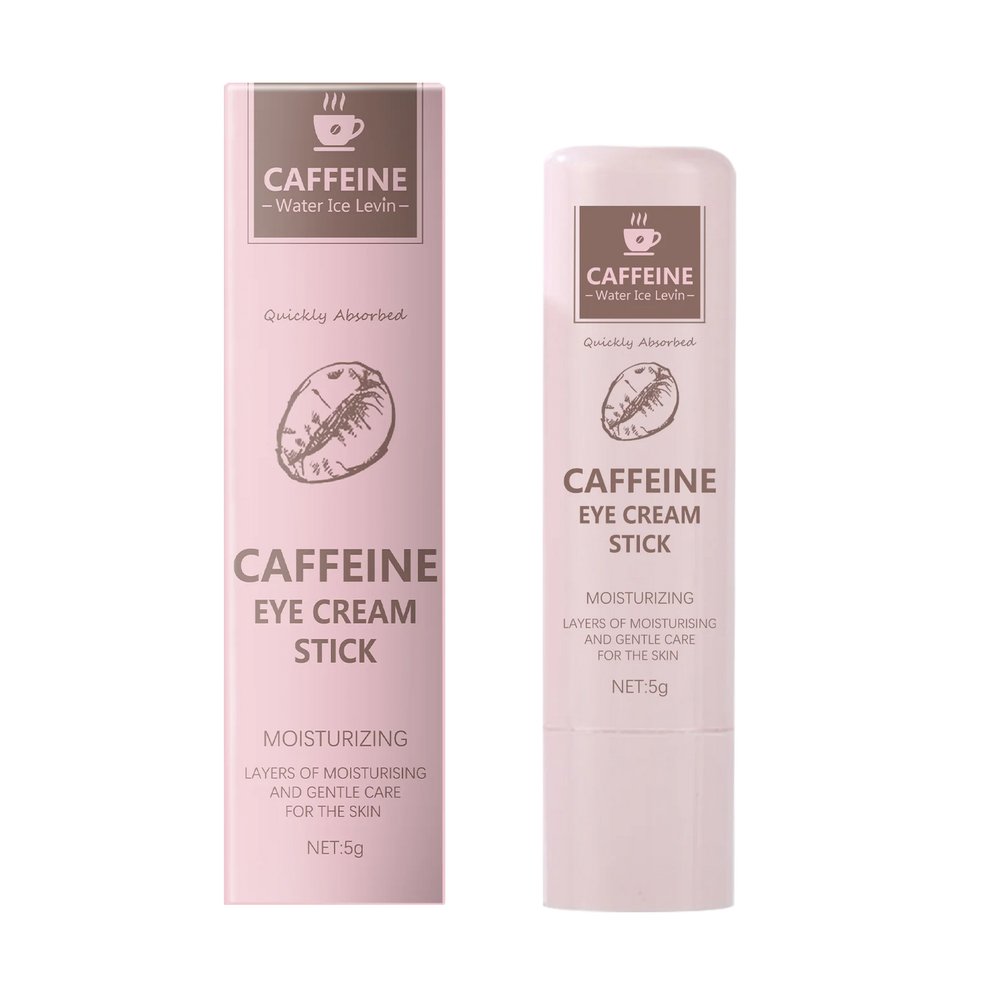 Caffeine & Cocoa Butter Eye Cream Stick – Dark Circles, Eye Bags & Fine Line Relief | Brightening Eye Care | 5g