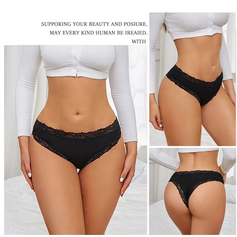 Cotton G-String Thong – Soft Breathable Low-Rise Underwear for Women (S–XL, 6 Colors)