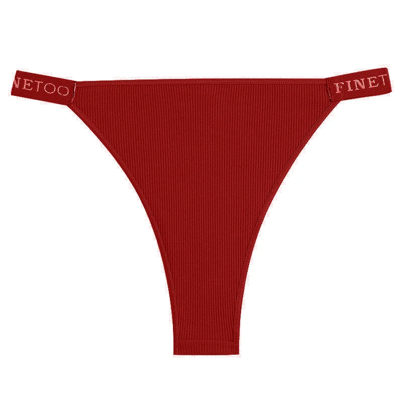 Maillard Cotton Brazilian Panties – Low-Rise Breathable Underwear for Women (M–XL, 9 Colors)