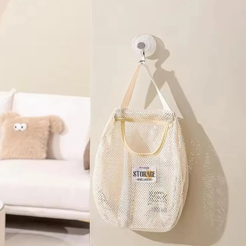 1/2/3pcs Japanese Socks Storage Hanging Bag Wardrobe Hanging Underwear Storage Bag Wall Hanging Dormitory Punching Bag