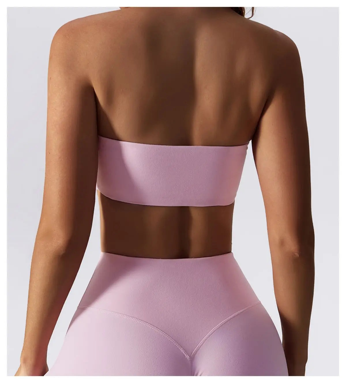 Strapless Sports Bra – Quick-Dry Tube Top Chest Wrap for Yoga, Gym & Fitness