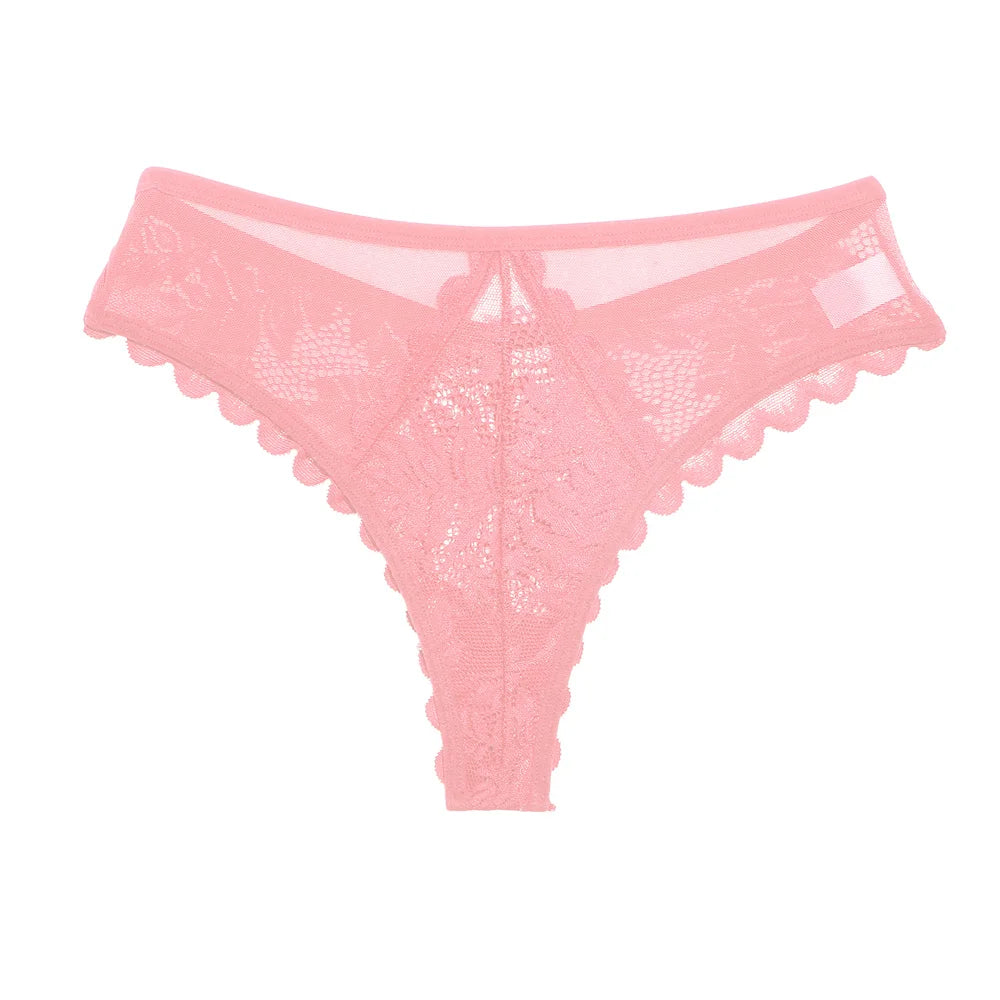 Women's Mesh Lace G-String Thong | Sheer Patchwork Sexy Underwear (S–XL)