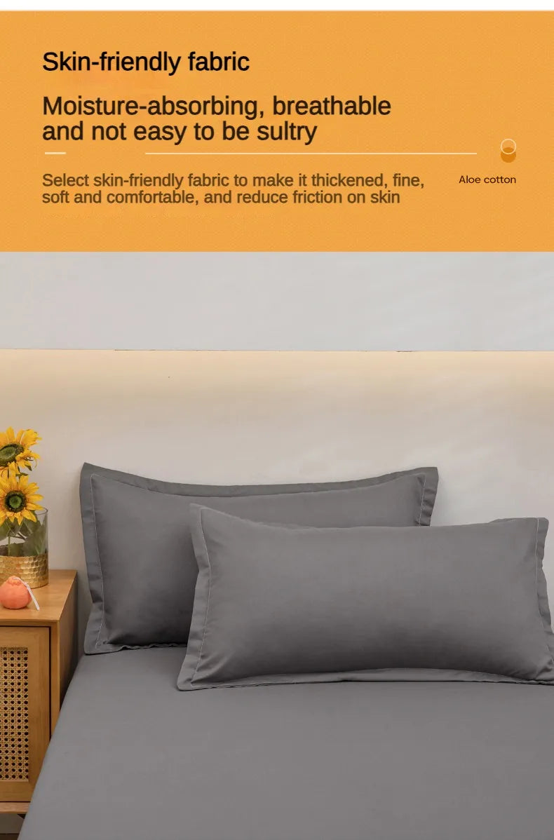 Soft Polyester Flat Bed Sheet, Solid Color Top Sheet