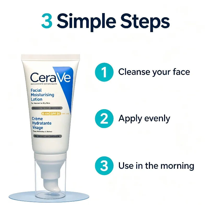 CeraVe AM Facial Moisturizing Lotion – 52ml