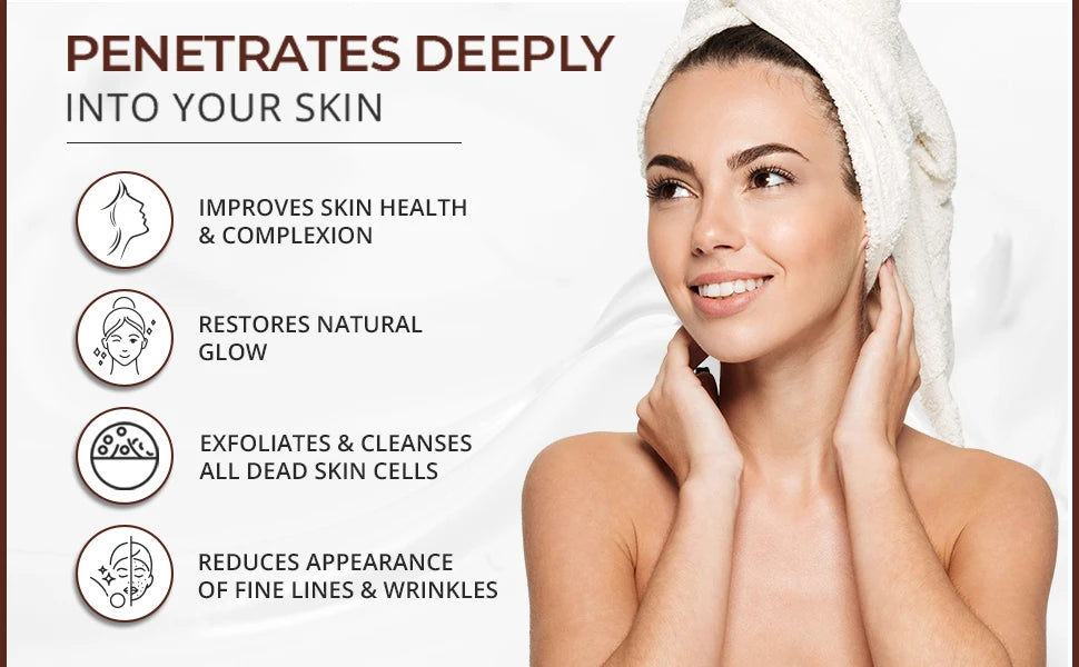 AHA + Vitamin C & E Whitening Body Lotion – Brightening, Exfoliating & Anti-Aging Body Cream (500ml)