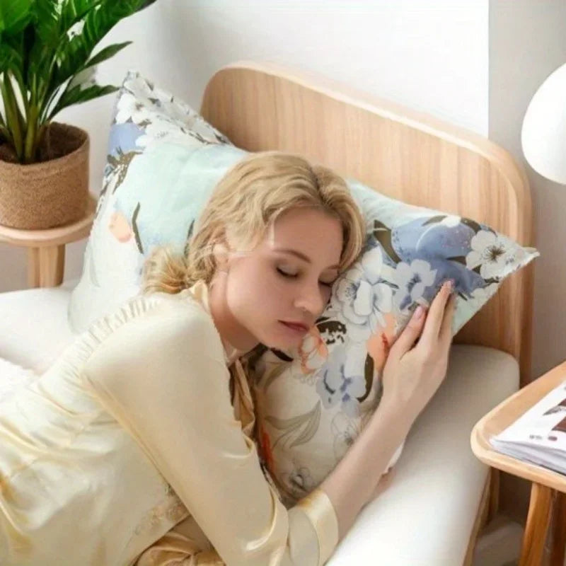 Silky Satin Pillowcase with Zipper Closure, Multiple Sizes