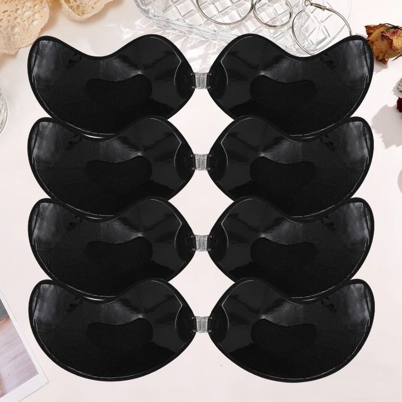 Self-Adhesive Silicone Bra Pads — Strapless Invisible Push-Up Mango Shape
