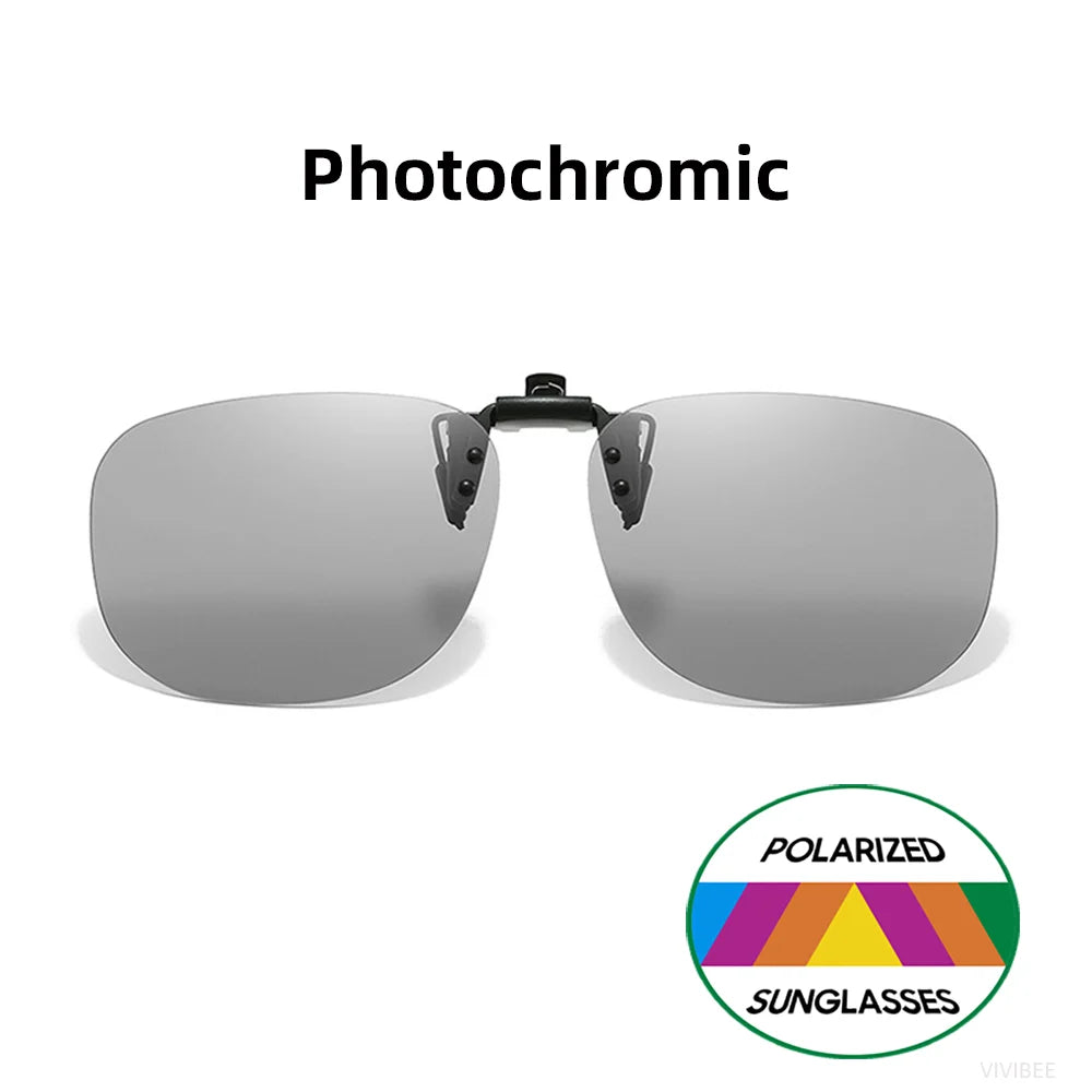 Pilot-Style Flip-Up Clip-On Sunglasses | Lens Options