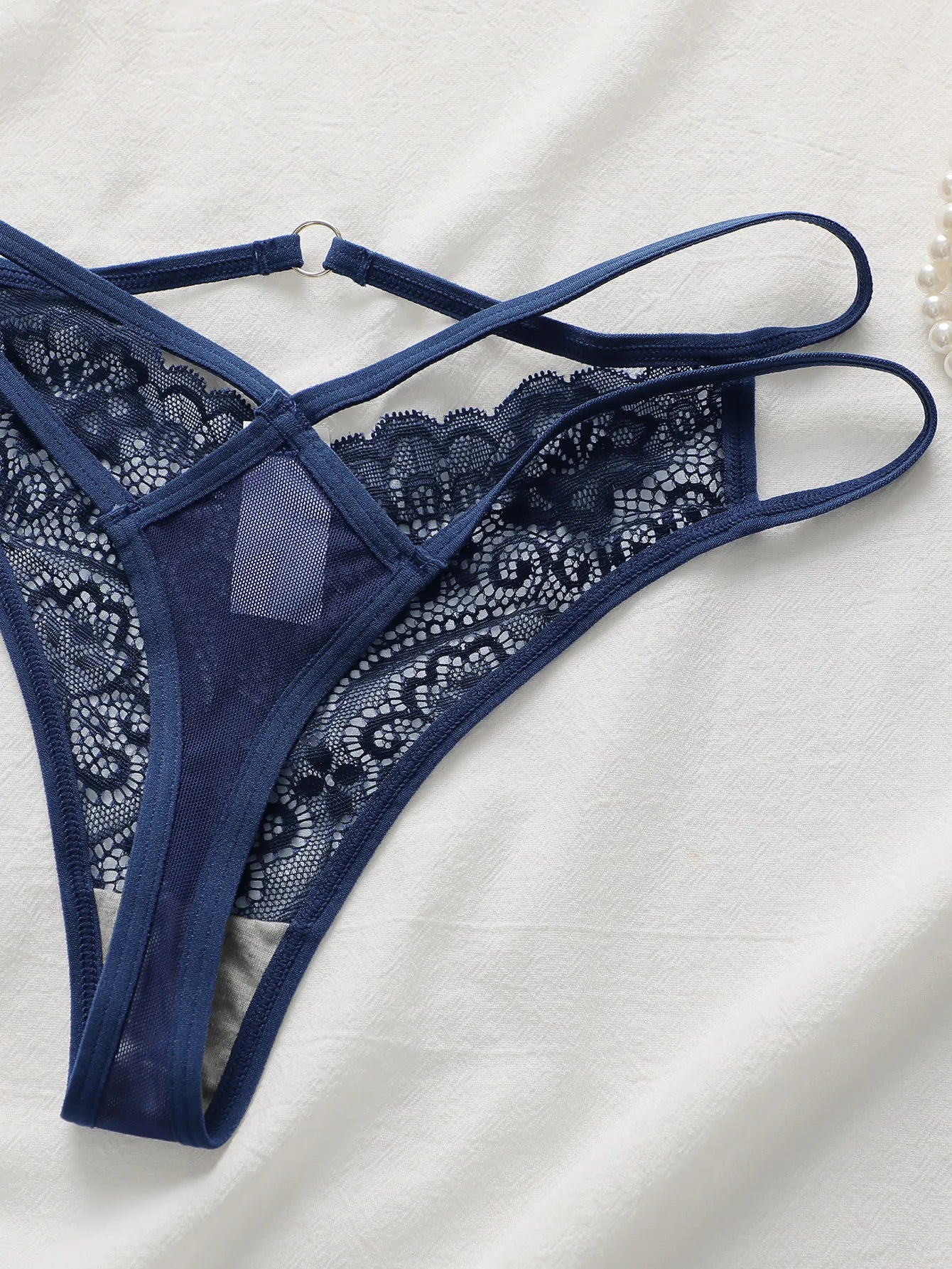 3-Pack Lace Thong Set — Cross Strap G-String | Women's Sexy Lingerie Underwear
