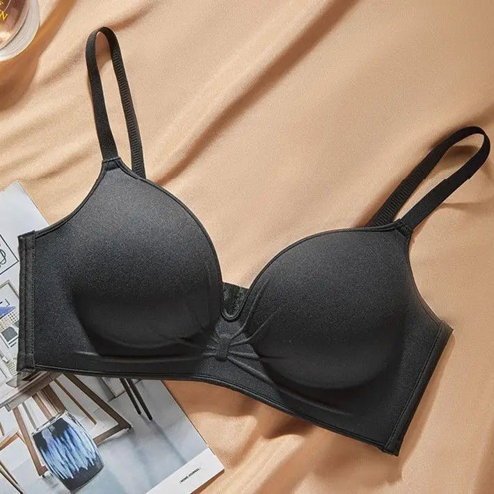 Women's 10CM Extreme Push Up Bra for AA/A Cup | Anti-Sagging Side-Smoothing Wireless Bra | Seamless Invisible T-Shirt Bra for Small Bust (32–38 / 70–85)