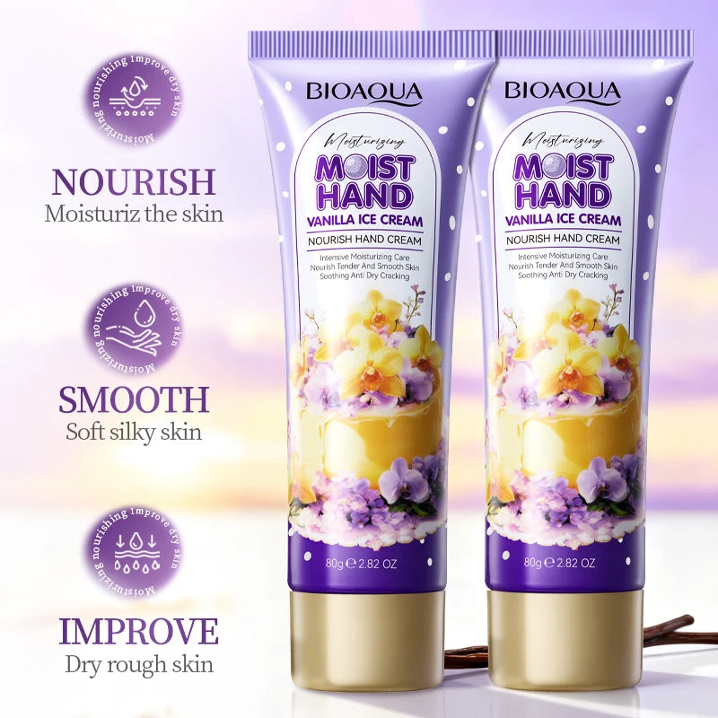 BIOAQUA Moisturizing Hand Cream – 80g, Four Scent Options
