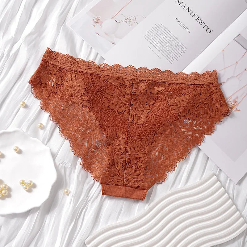 Personalized Crystal Letter Thong | Custom Name Lace Underwear | Unique Gift for Her