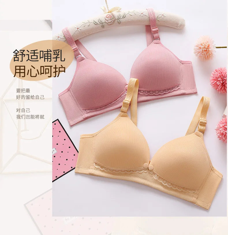 Plus Size Maternity Nursing Bras Solid Breastfeeding Bra Pregnant Women Underwear Pregnancy Breast Feeding Bra Clothes Lactancia