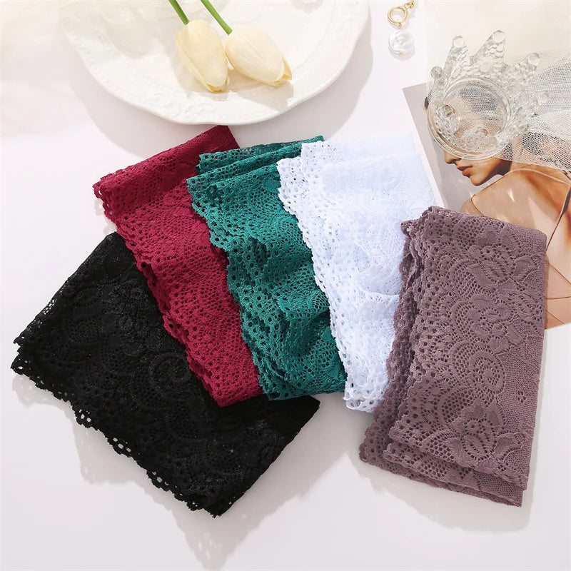 3-Pack Floral Lace Boyshort Panties – Low-Rise Ultra-Thin Underwear for Women (S–XL, 10 Color Sets)