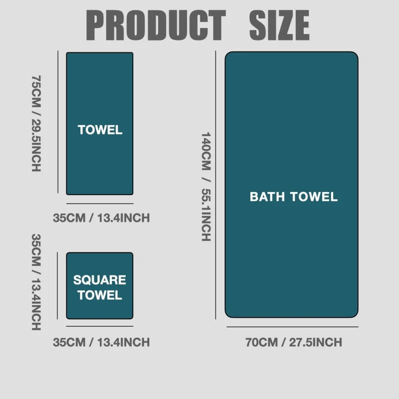 Golden Striped Coral Fleece Bath Towel Set – Ultra-Soft, Quick-Dry, Machine Washable (2, 3, 6 or 8 Pcs)