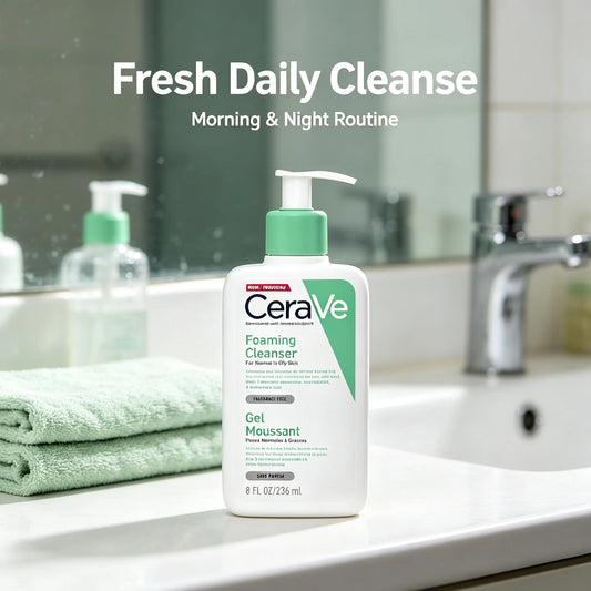 CeraVe Foaming Cleanser for Normal to Oily Skin – 236ml