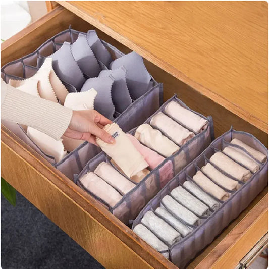 11-Compartment Collapsible Underwear & Bra Storage Box