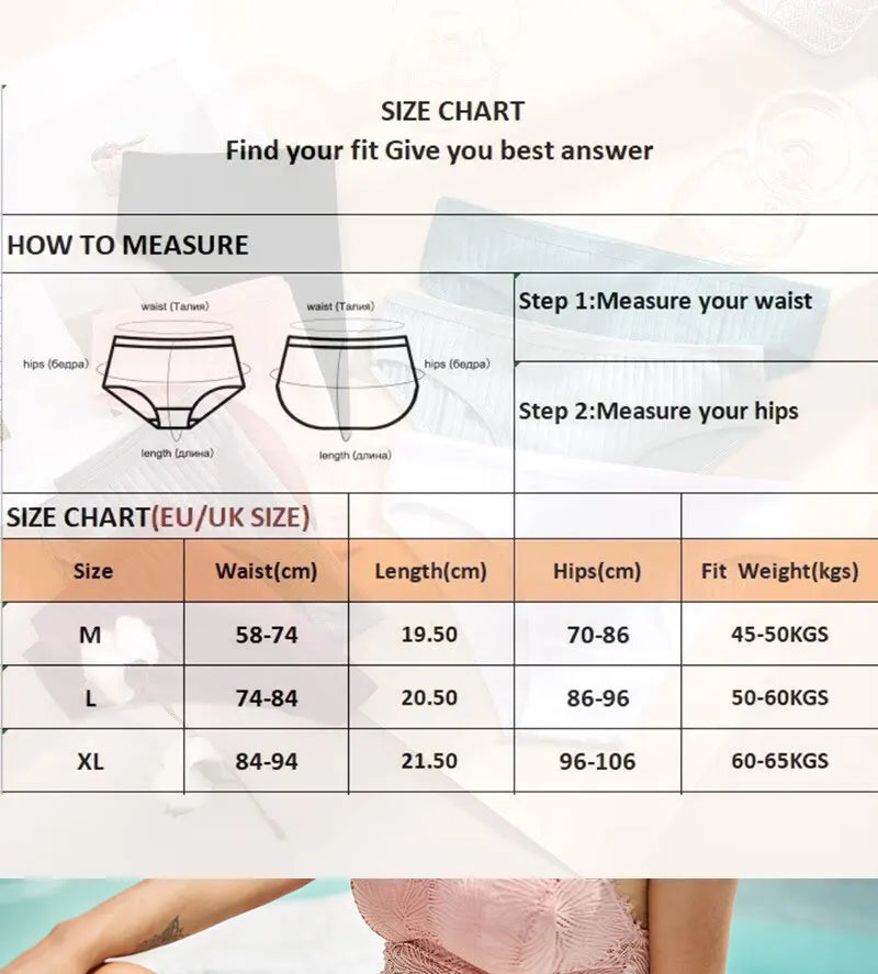 FINETOO 4Pcs Sexy Cotton Panties for Women Underwear Striped Panty Female Soft Lingeries Briefs Pantys Girl Underpant Intimates