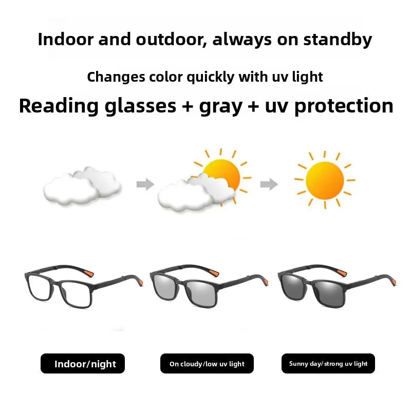 Folding Square Reading Glasses | Optional Case | +1.00 to +4.00