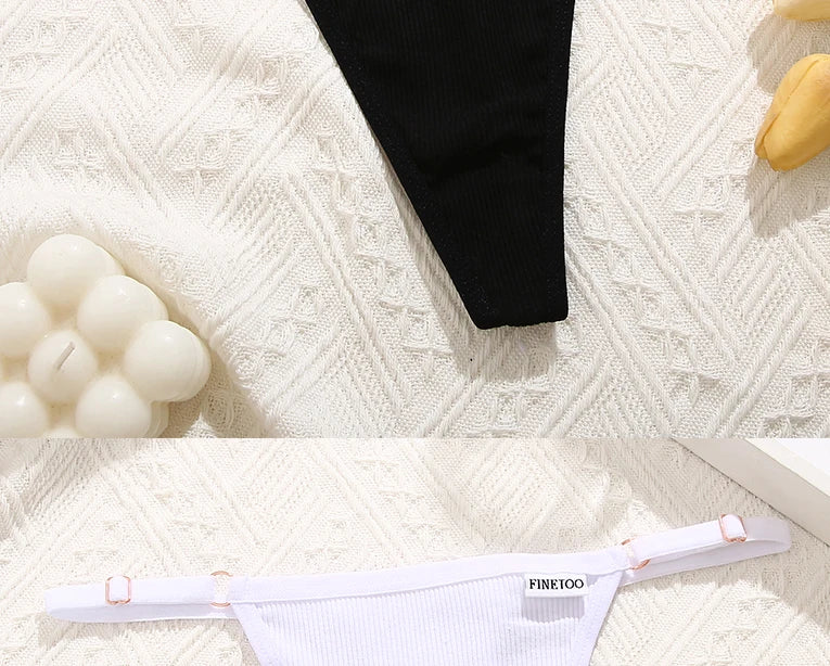 5-Pack Seamless Cotton G-String Panties – Adjustable Waist Low-Rise Underwear for Women (S–XL, 8 Color Sets)