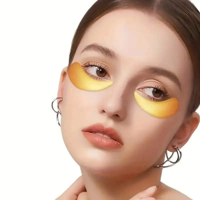 24K Gold Collagen Eye Masks – Reduce Dark Circles, Puffiness & Fine Lines (60 Patches)