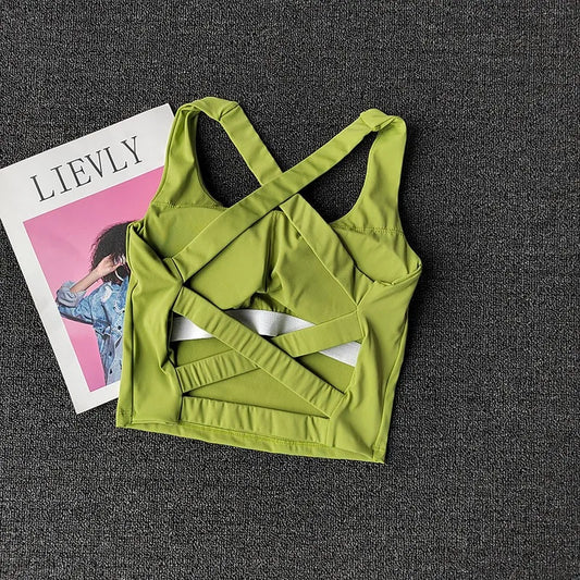 Push-Up Bralette Sports Bra – Breathable Yoga & Fitness Vest Top for Women