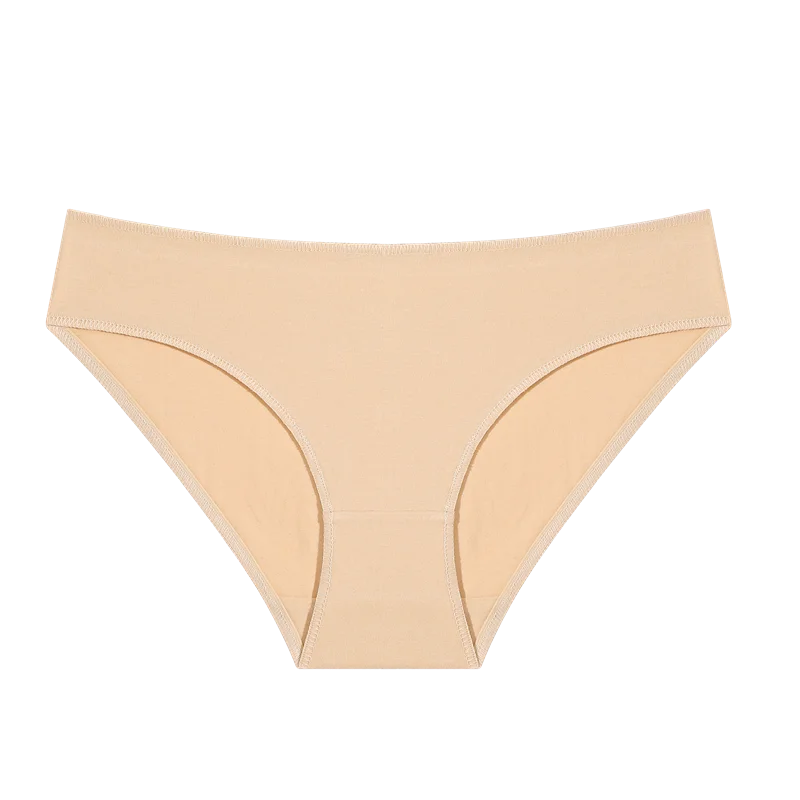 3-Pack Cotton Low-Rise Briefs – Breathable Lace-Trim Underwear for Women (S–XL, 20 Color Sets)