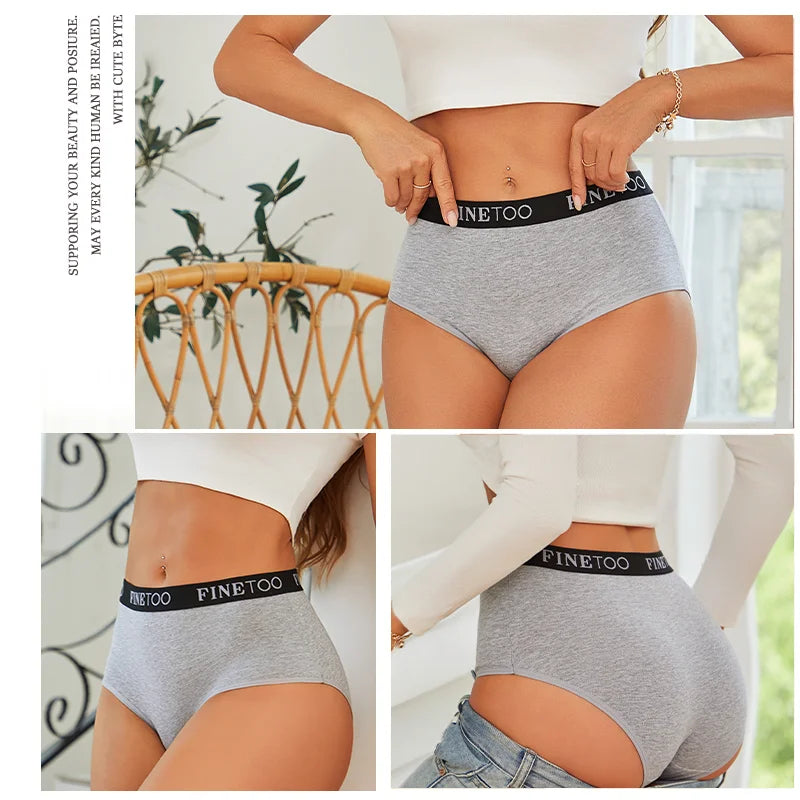 6-Pack Seamless Cotton Brief Panties – Breathable Low-Rise Underwear for Women (S–2XL, 10 Color Sets)