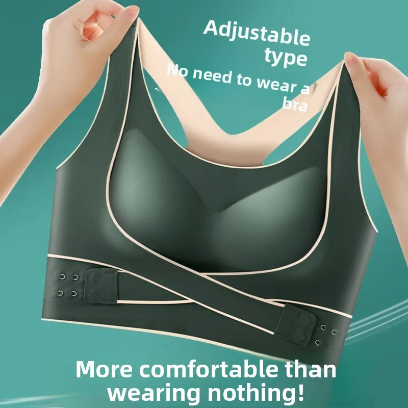 Women's Seamless Sports Bra – Wire-Free Push-Up | Side Support Beauty Back