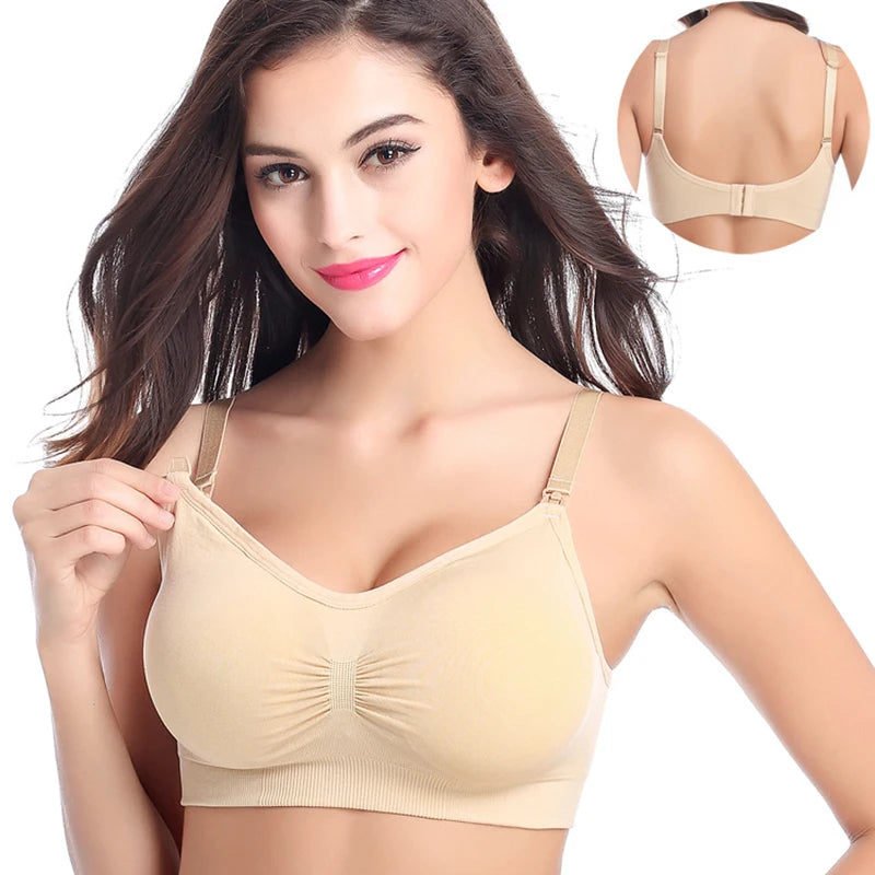 Maternity Nursing Bra – Wire-Free, Breathable, Convertible Straps for Breastfeeding Moms