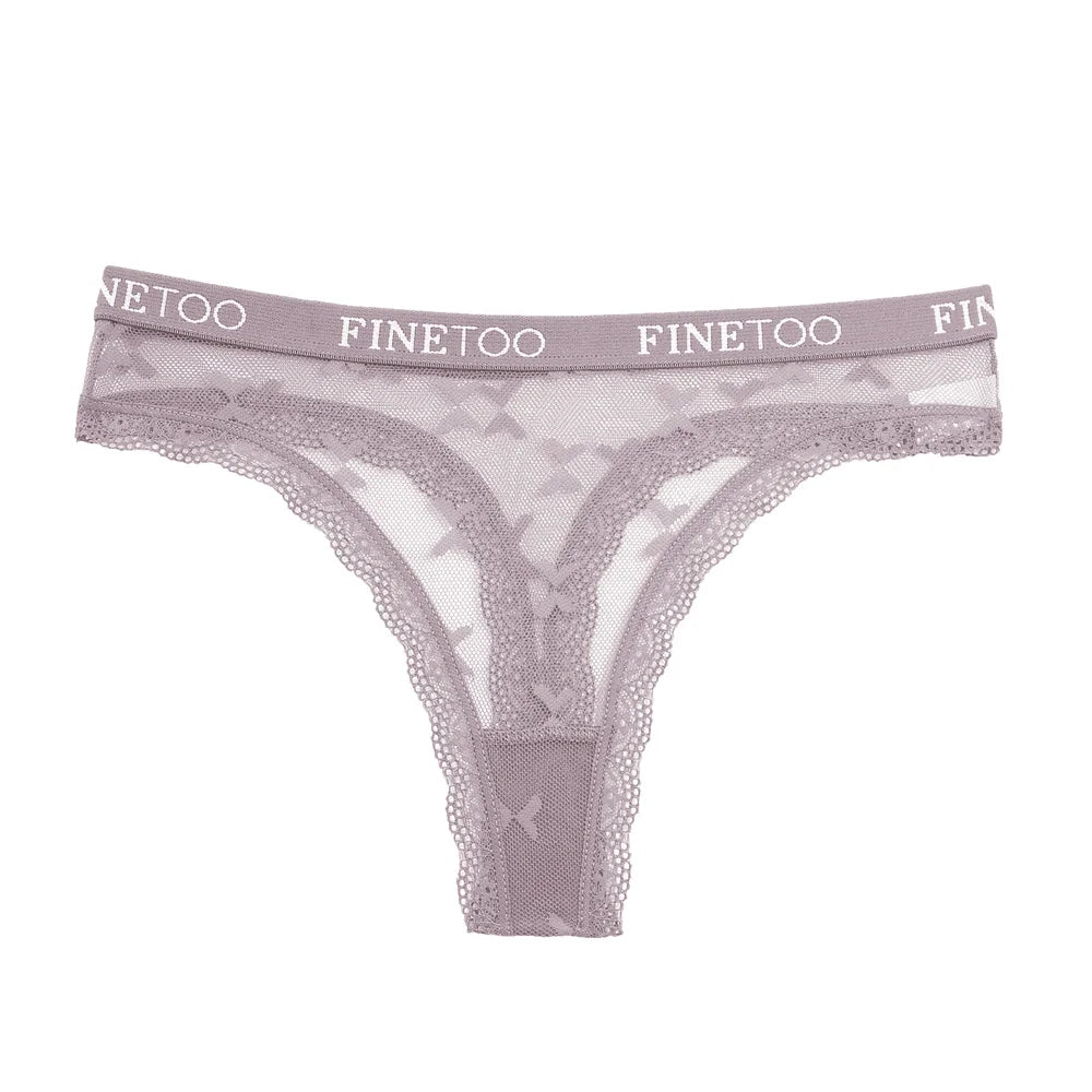 Women's Floral Lace G-String Thongs – 4-Piece Set | Butterfly T-Back Sexy Underwear (S–XL)
